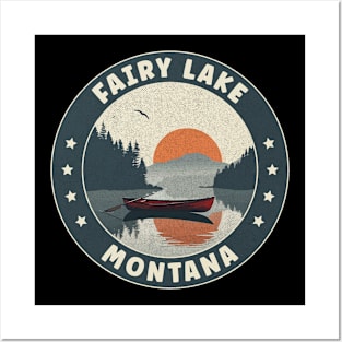 Fairy Lake Montana Sunset Posters and Art